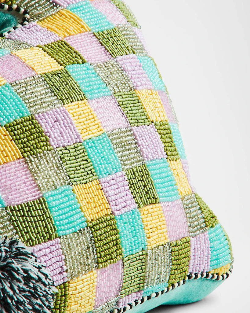 MacKenzie-Childs Multi-Check Bunny Shaped Throw Pillow 2