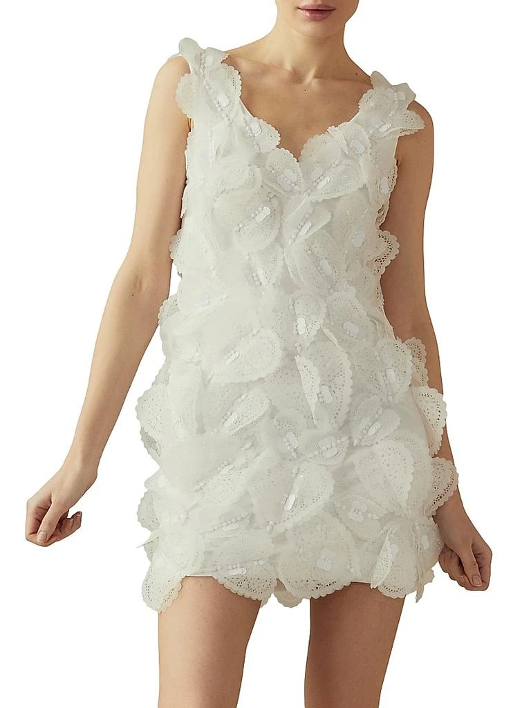 long formal dress with bow Ellie Wilde EW36083 A Line Lace Long Formal Prom Dress main image 0