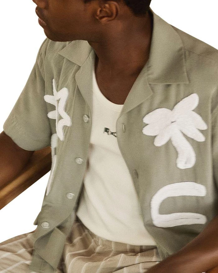 REISS Che Palco Embroidered Camp Shirt 4