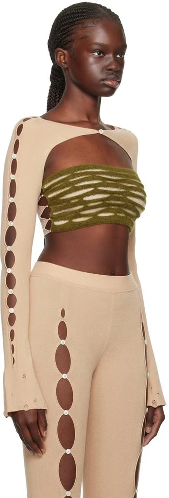 RUI Beige Cutout Arm Warmers 2