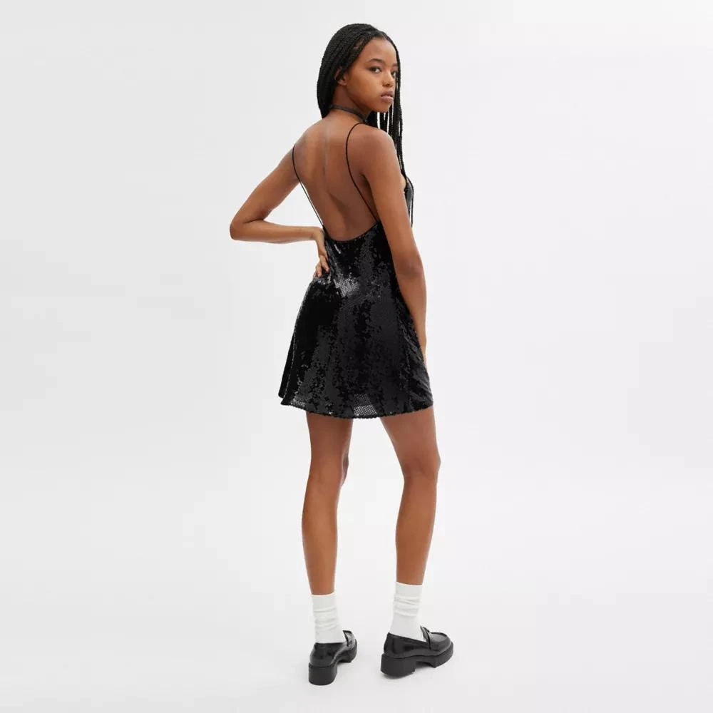 Coach Sequin Short Cami Dress 3