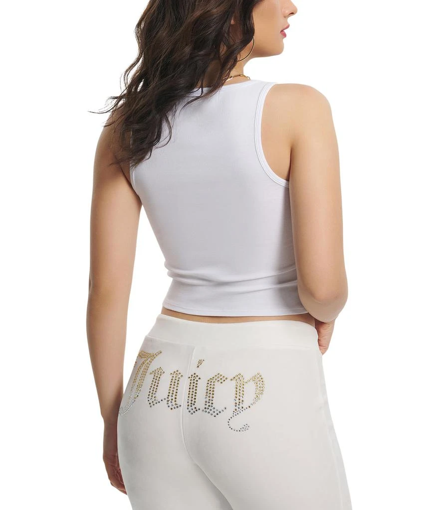 Juicy Couture Basic Fitted Cropped Tank With Ombre Hotfix 2