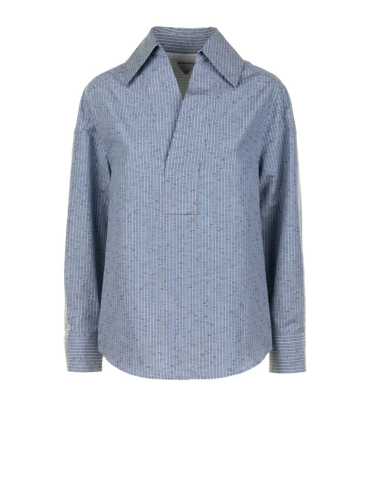 Bottega Veneta Bottega Veneta Long-Sleeved Striped Shirt 1