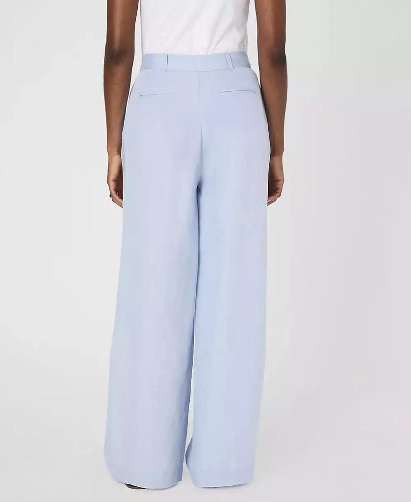 French Connection Women's Birdie Front-Pleat Wide-Leg Pants 5