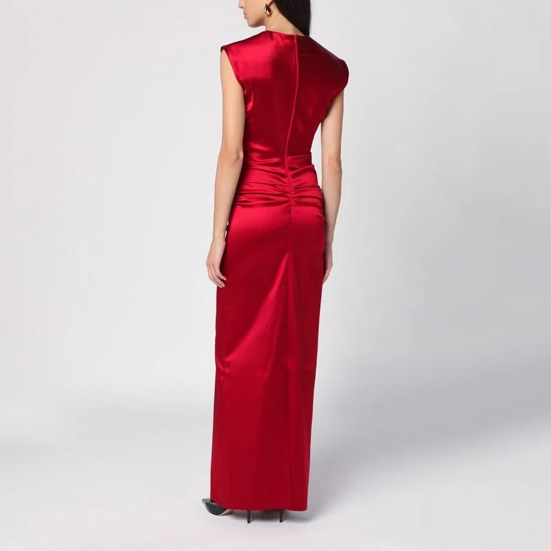 Max Mara Pianoforte Red long sleeveless dress 3