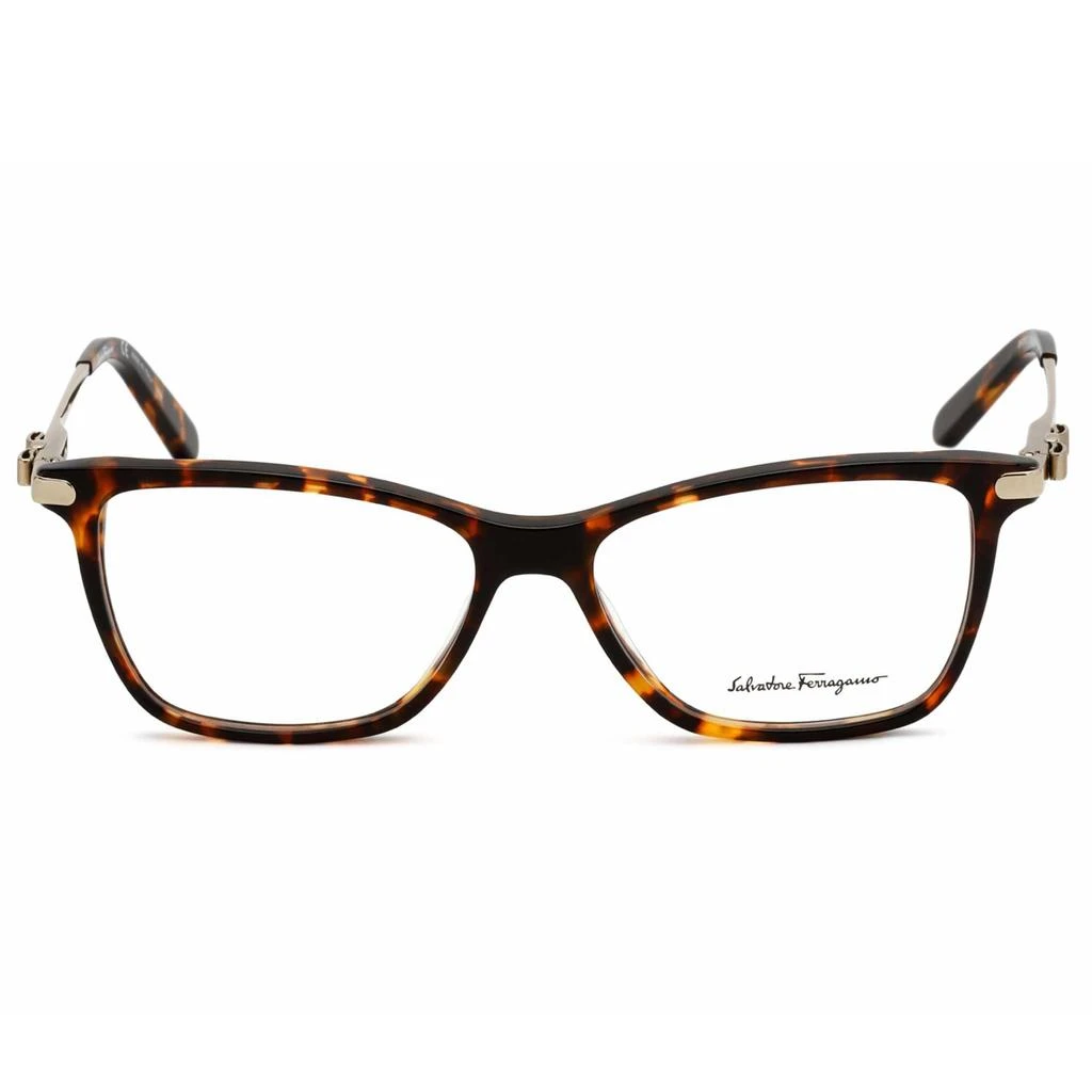 Salvatore Ferragamo Salvatore Ferragamo Women's Eyeglasses - Dark Tortoise/Gold Acetate Frame | SF2872 272 2