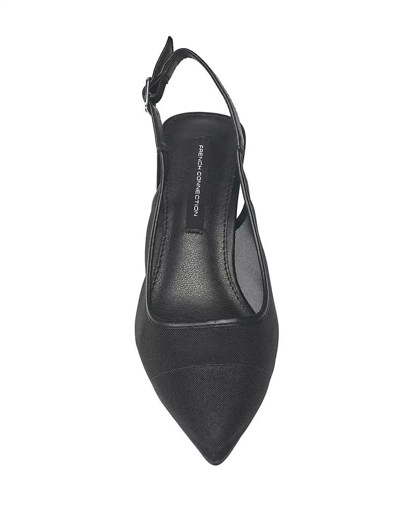 French Connection Women's Flared Mesh Pumps 3