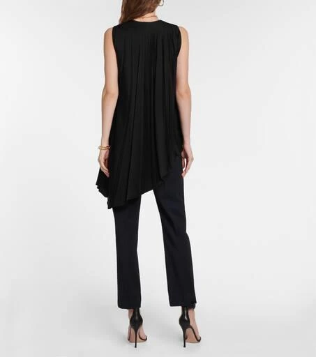Joseph Pleated asymmetric satin top 3