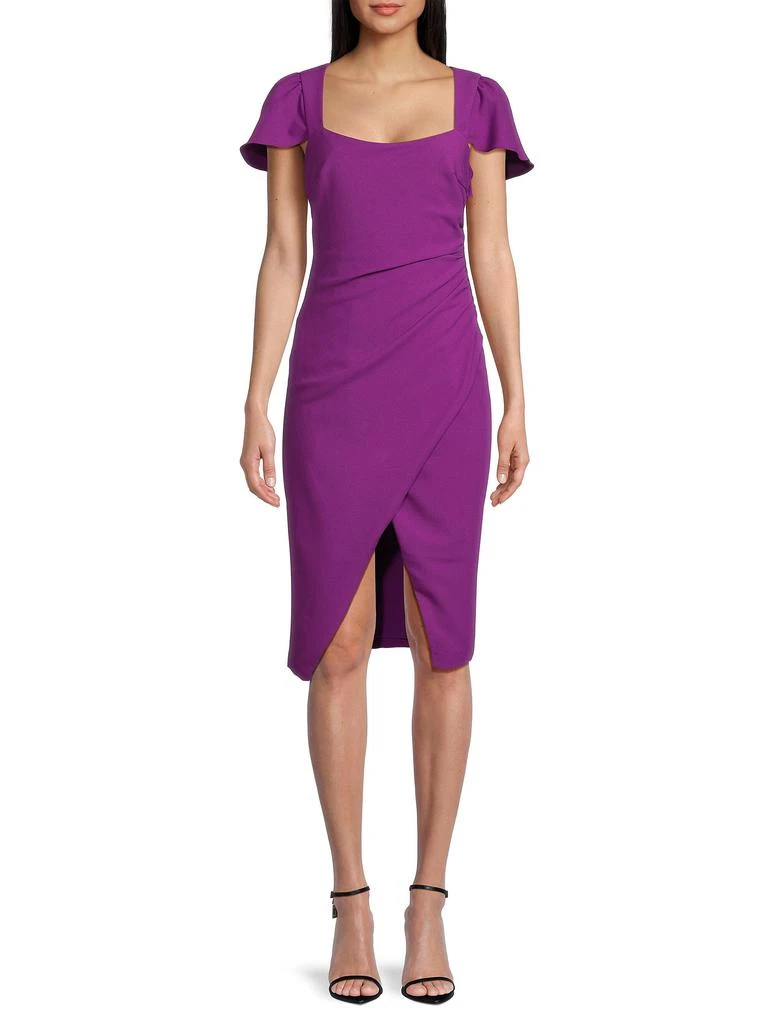 black halo purple dress h black halo purple orchid karlowe gown asymettrical high low satin  spaghetti strap dress wedding guest fall mountain wedding - MEMORANDUM