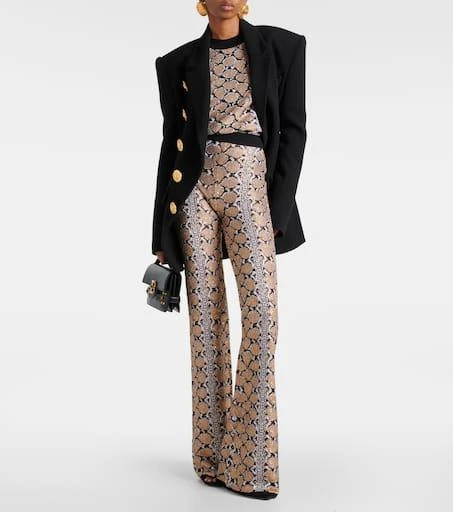 Balmain Snake-effect jacquard sweater 2
