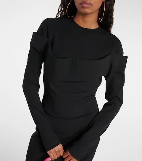Jacquemus Sabre jersey maxi dress 4