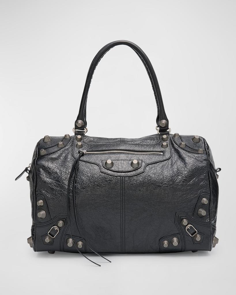 Balenciaga Men's Le Cagole Leather Duffel Bag - Travel Bags