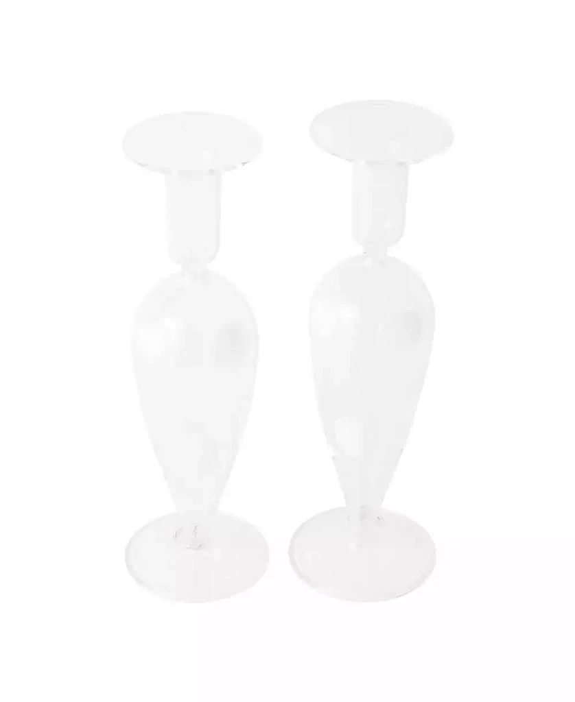 VIETRI Drop 9.5" Candlesticks, Set of 2