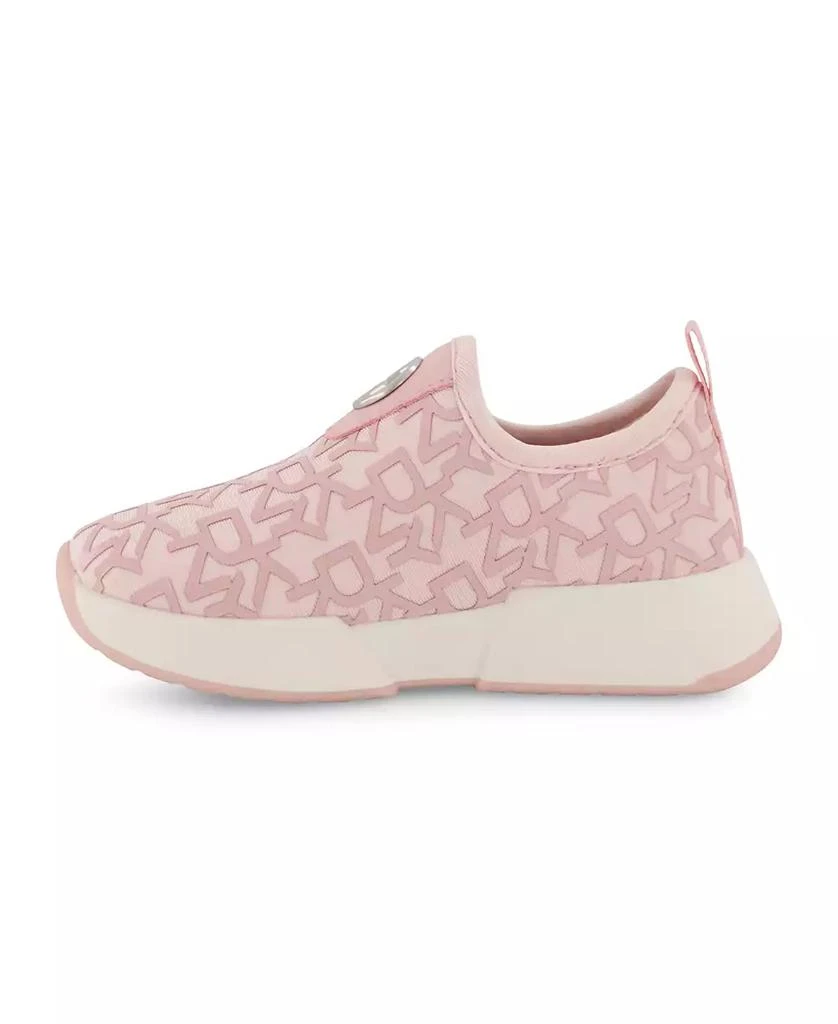 DKNY Toddler Girls All Over Logo Slip On Sneakers 7