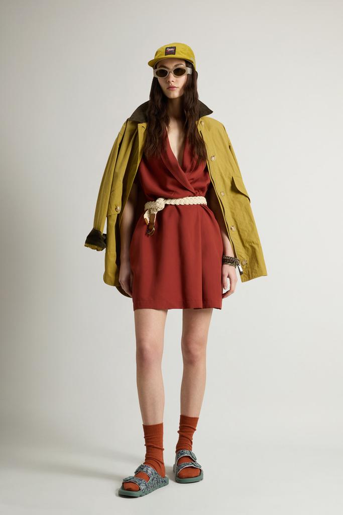 Woolrich Tencel Dress - Women - Red
