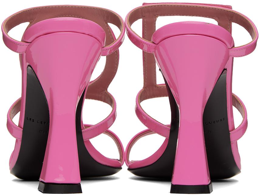 Les Petits Joueurs Pink Hoya Heeled Sandals