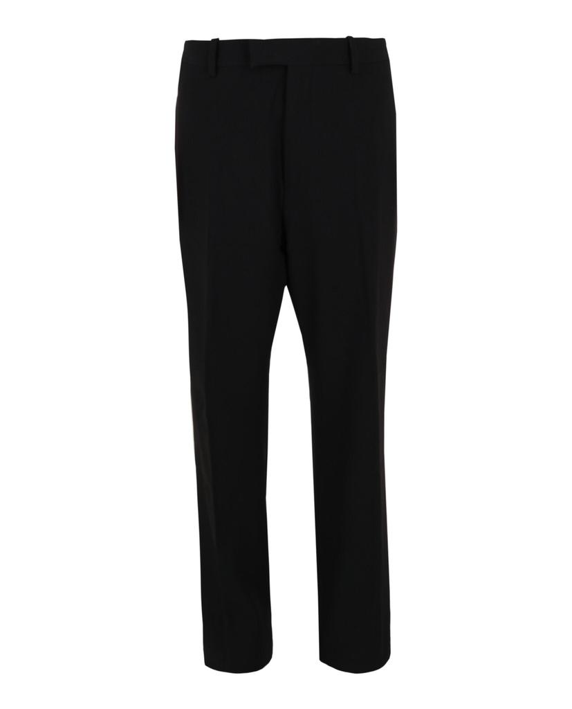 【送料&関税込】Ferragamo Stretch Pants Ferragamo straight-leg silk-blend Trousers | Grey | FARFETCH