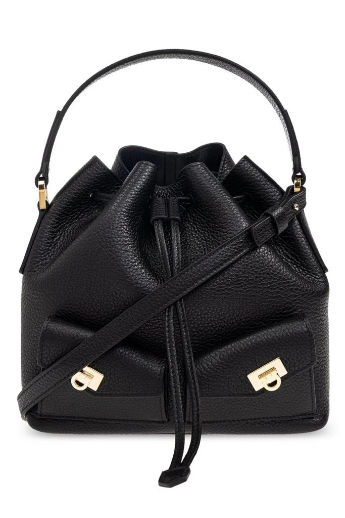 Salvatore Ferragamo Ferragamo Hug Drawstring Mini Cube Bucket Bag 1