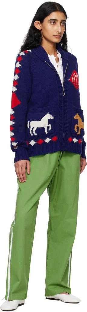 BODE Navy Diamond Corral Cardigan 4