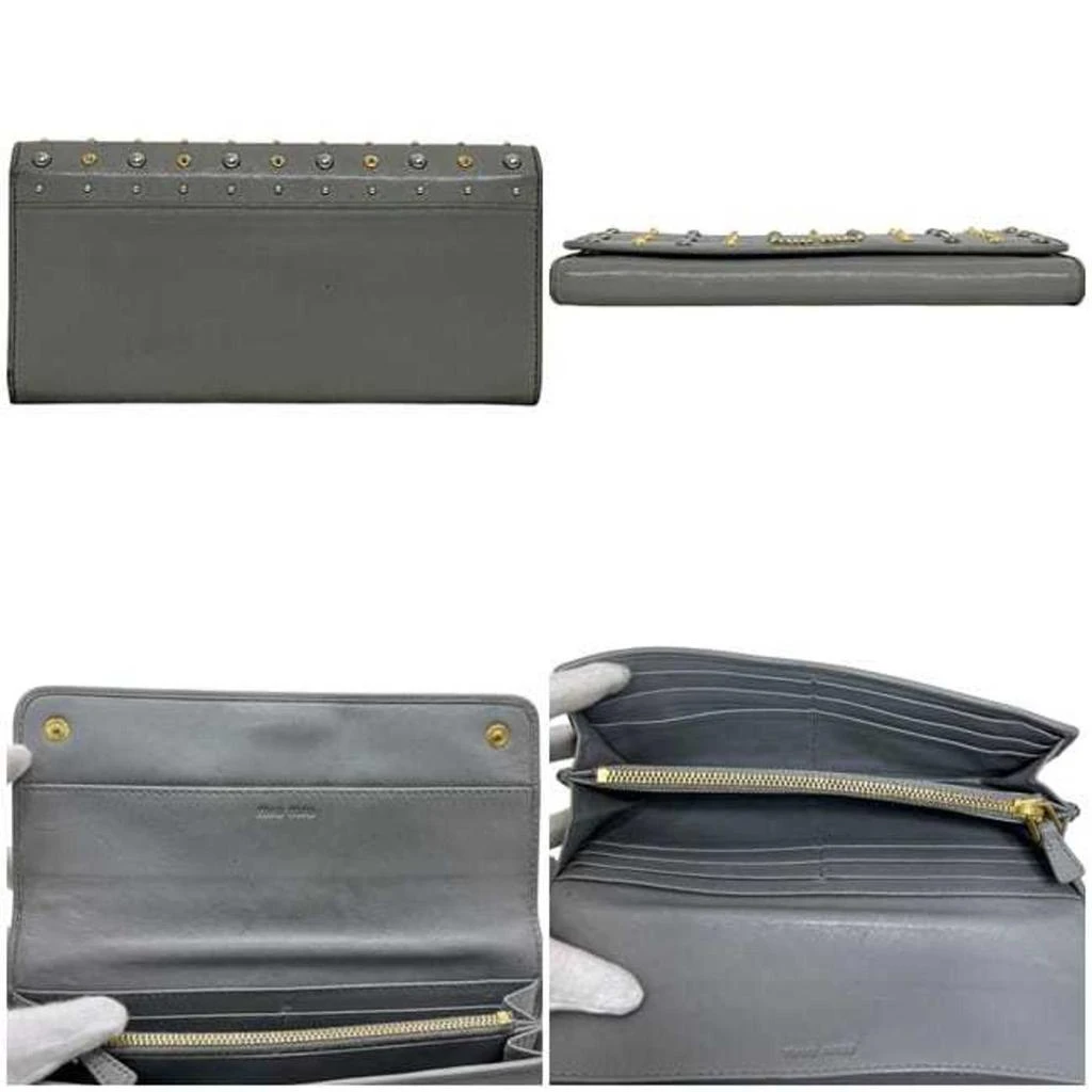 Miu Miu Leather Long Wallet (Bi-Fold) (Pre-Owned) 2