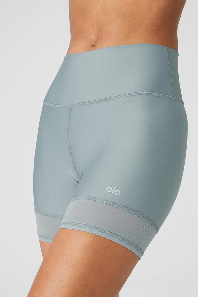 Alo 5" Airlift Double Trouble Biker Short - Cosmic Grey 4