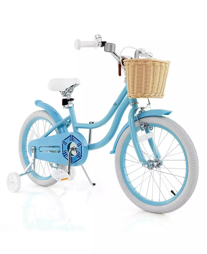 Gymax 18'' Kid's Bike w/ Training Wheels Adjustable Handlebar Seat Handbrake