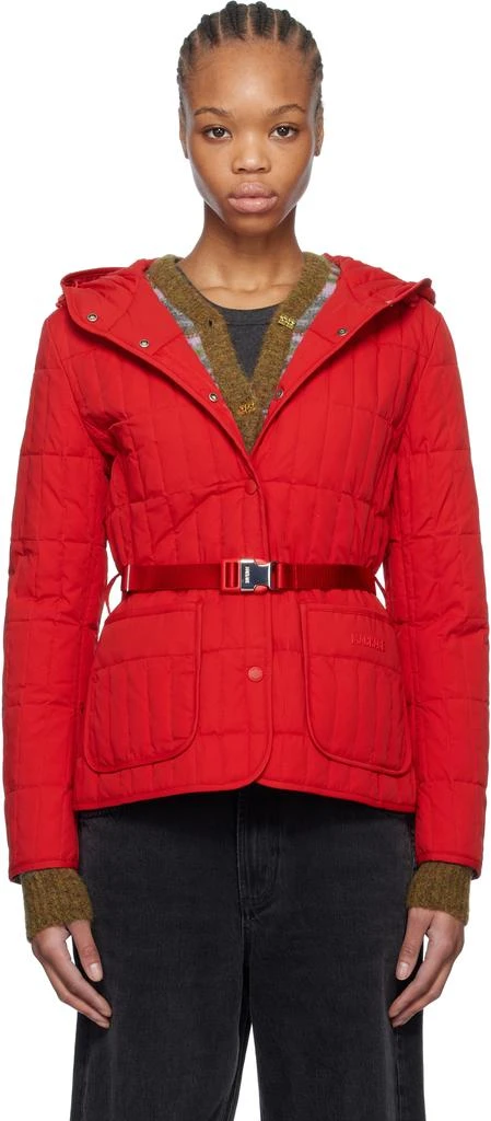 Mackage Red Raja Vertical Quilted Light Down Jacket 1