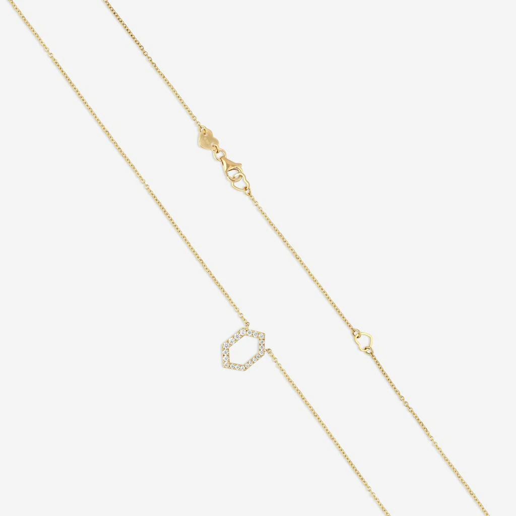 Hearts On Fire Hearts On Fire Charmed 18K Yellow Gold Hex Pendant HFPCHX00218Y 3