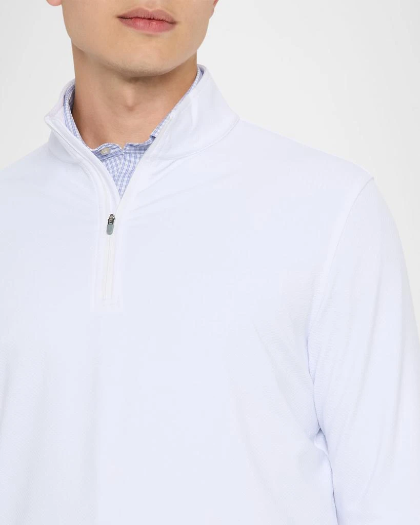 Peter Millar Men's Perth Crosshatch Performance Quarter-Zip Sweater 5