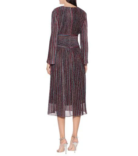 Jonathan Simkhai Metallic striped midi dress 3