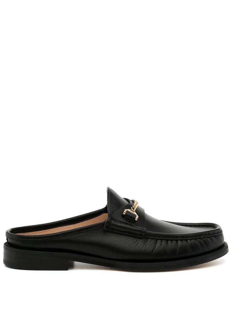 HYUSTO Mick leather mules - men -  -  - Black 1