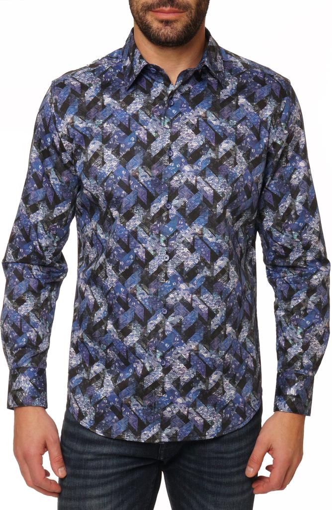 Robert Graham Halder Long Sleeve Cotton Shirt