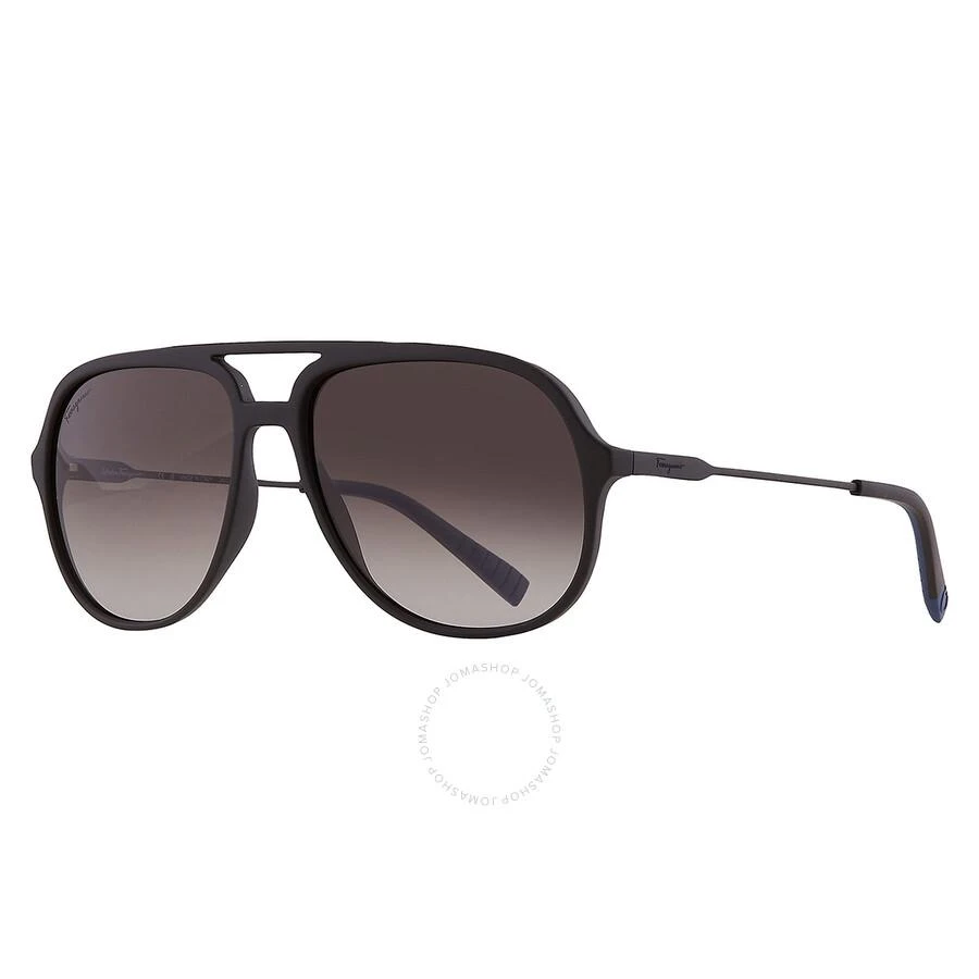 Salvatore Ferragamo Salvatore Ferragamo Grey Gradient Pilot Men's Sunglasses SF999S 002 60 3