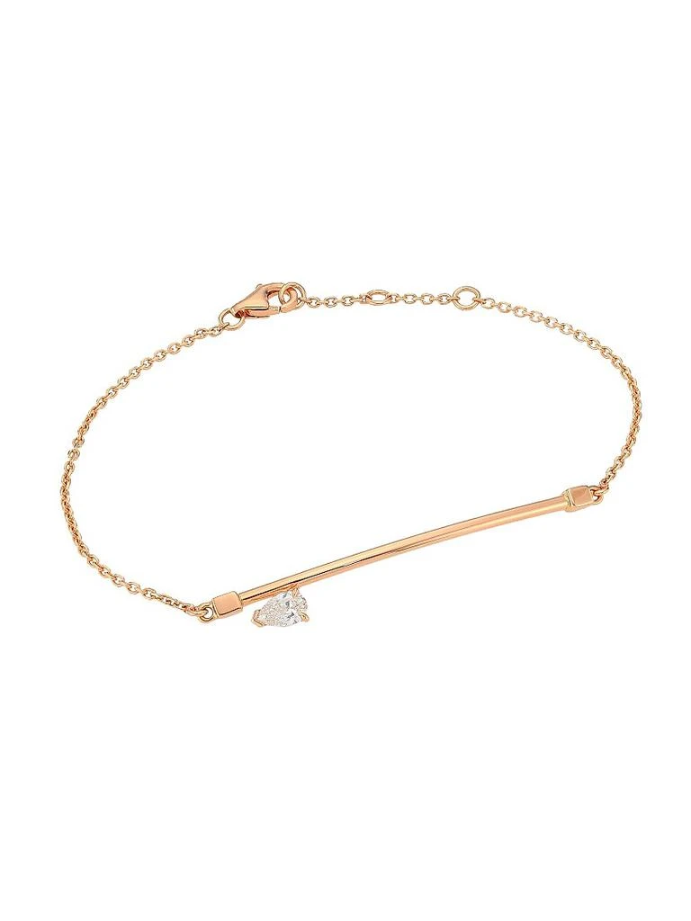 Repossi Serti Sur Vide 18K Rose Gold & Diamond Chain Bracelet 1