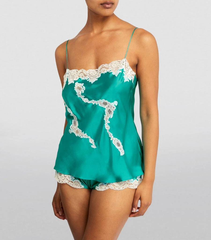 Carine Gilson Silk Lace-Detail Camisole 2