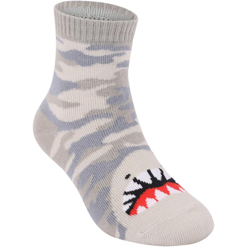 OMG! Accessories Camo print set of monsters socks in black green and grey