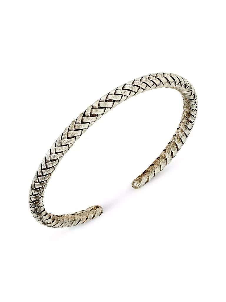 Jan Leslie Sterling Silver Braided Cuff 1