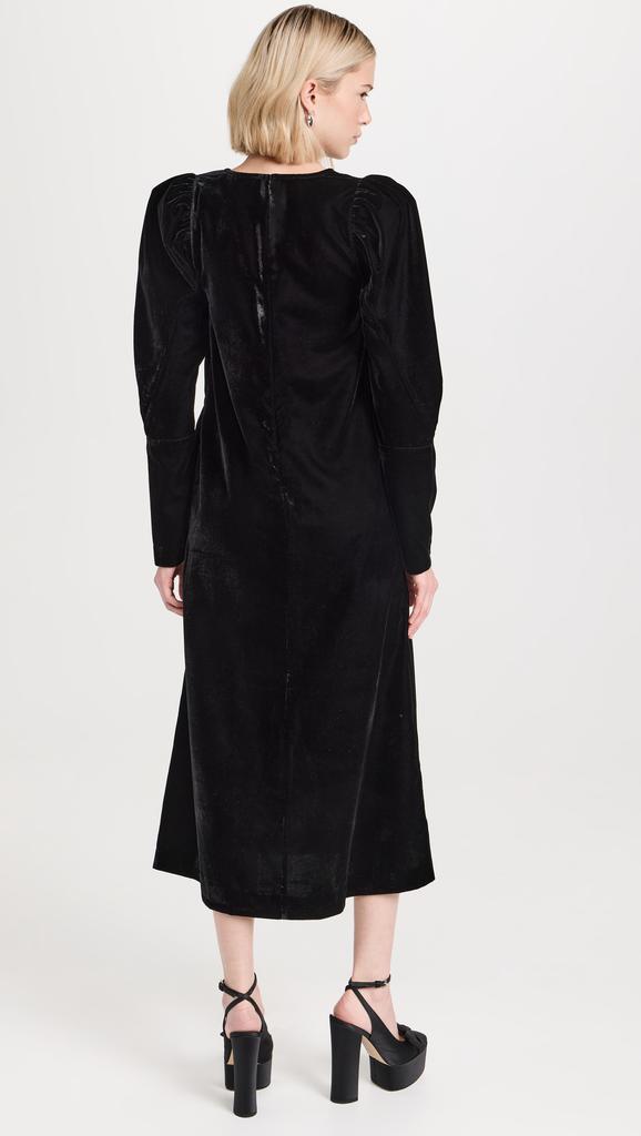 Sea Paloma Velvet Long Sleeve Dress