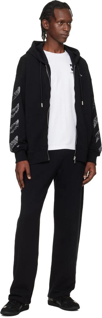Off-White Black Scribble Diag Sweatpants 4