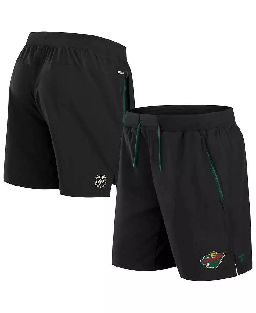 Fanatics Men's Black Minnesota Wild Authentic Pro Rink Performance Shorts 1