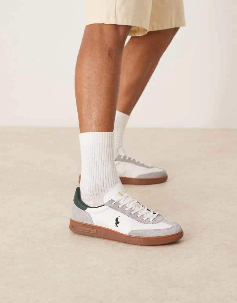 Ralph Lauren Polo Ralph Lauren trainer in grey, green and white