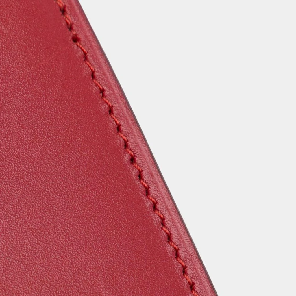 Celine Celine Red Medium Calfskin Classic Box Bag 14