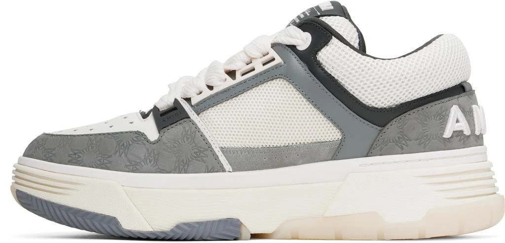 AMIRI White & Gray MA Quad Debossed Nubuck MA-1 Sneakers 3