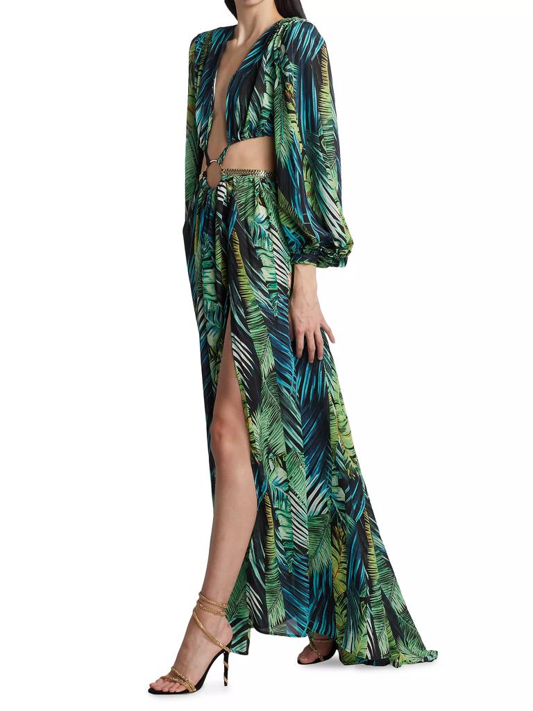 BRONX AND BANCO Jungle Cut-Out Maxi Dress