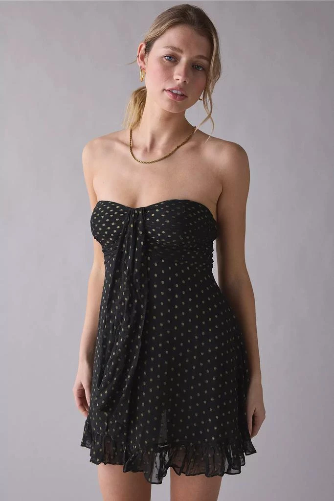For Love & Lemons - Women's Dolly Denim Dot Mini Dress  On Sale Now with  Up to 45% Off | Discover Exclusive Deals & Savings at BeyondStyle   Authentic For Love