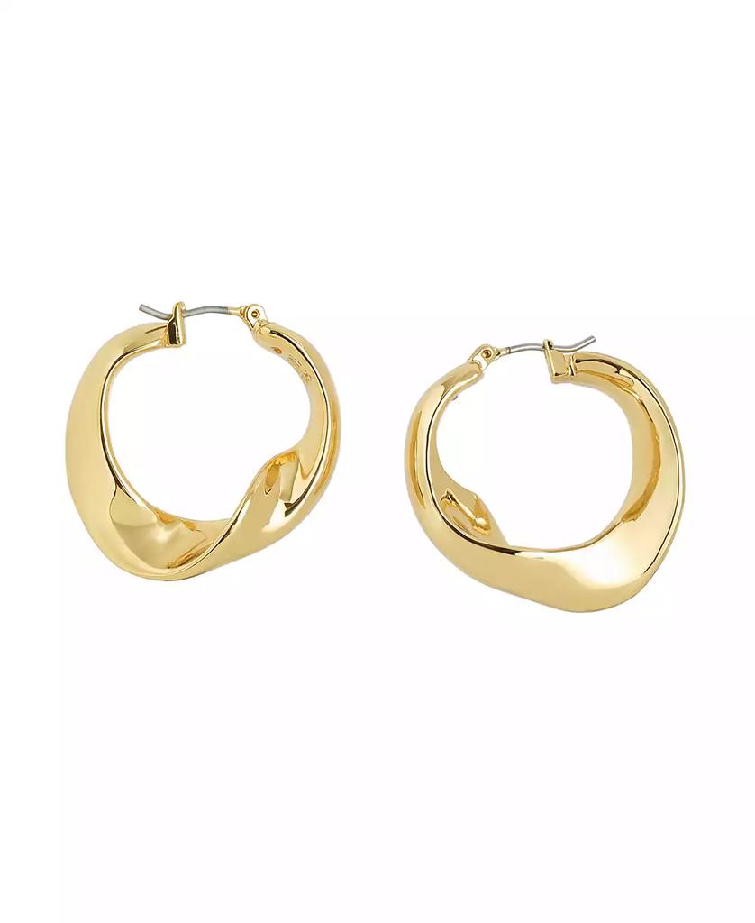 Robert Lee Morris Sculpted Medium Hoop Earrings