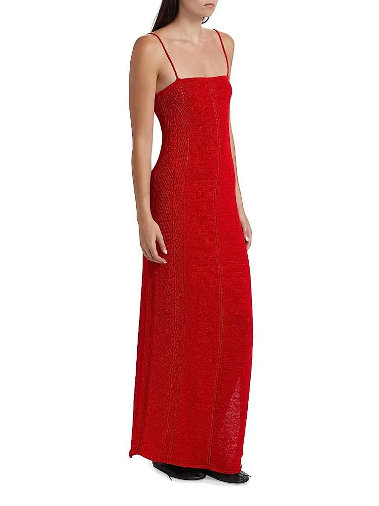 Proenza Schouler Suki Pointelle-Knit Slipdress 4