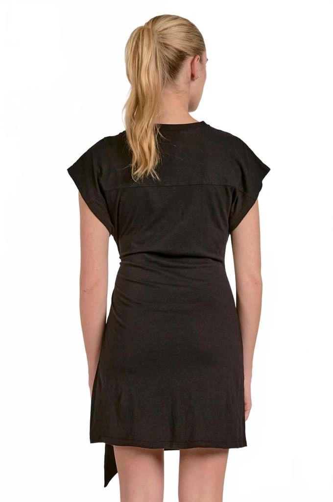 Elan Jolene Side Tie Mini Dress In Black 2