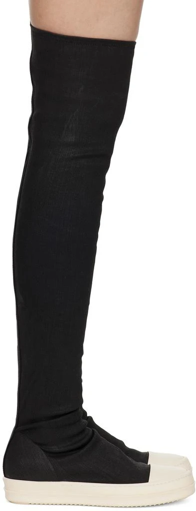 Rick Owens Black Porterville High Sock Sneakers 1