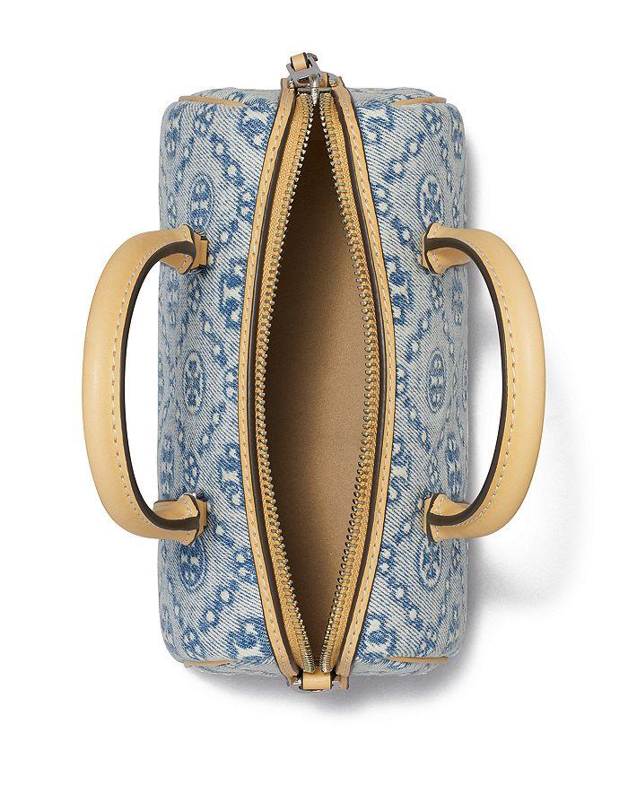 Tory Burch T Monogram Denim Mini Barrel Bag